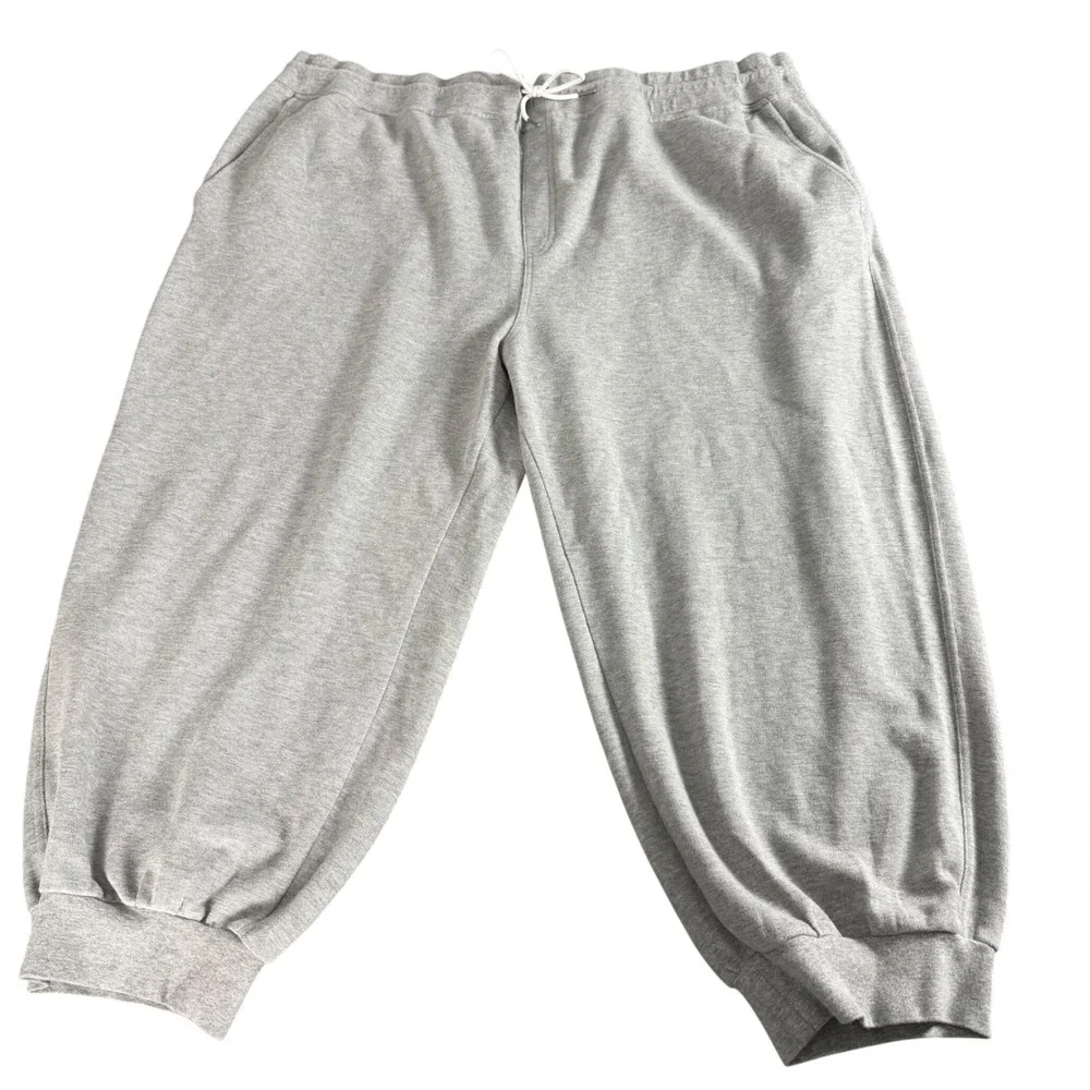 Brooks Brothers Mens 3XLT Gray Cotton Blend Jogger Sweatpants Drawstring Pockets
